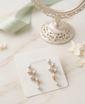 Korean-Style Pearl Cluster Branch Earrings